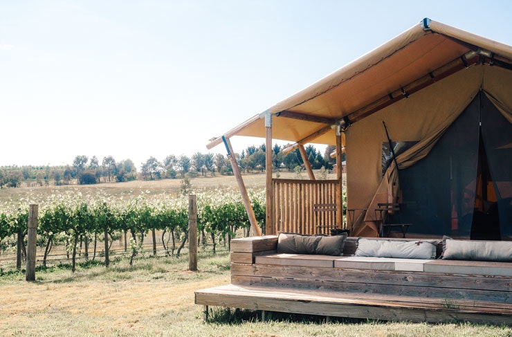 Glamping at Nashdale Vineyard in Orange, Nsw